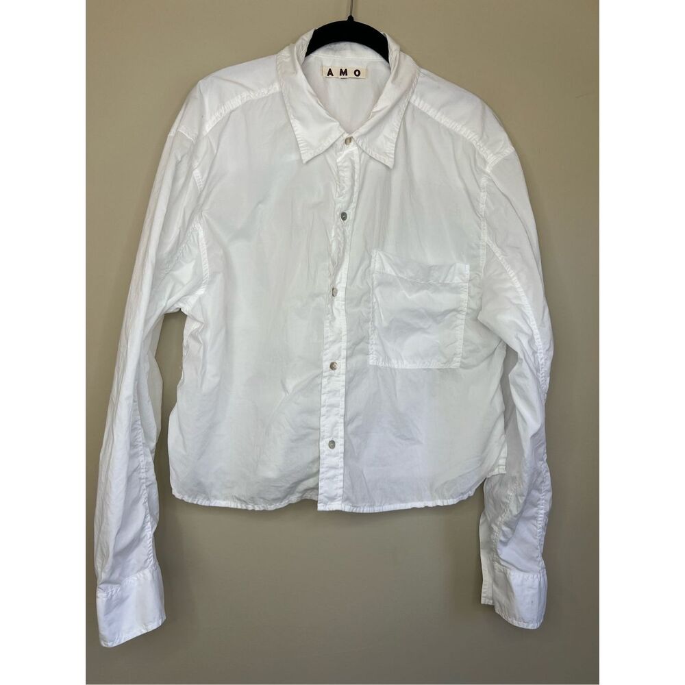 AMO Ruth Crop Button Down Shirt - Picture 4 of 9